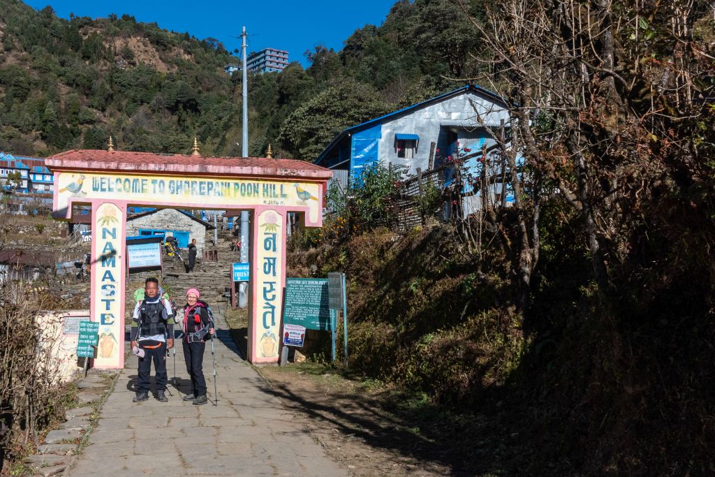 Arrivée à Ghorepani